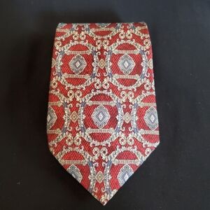 Henry Grenthel Red and Gold Men's Silk Tie
